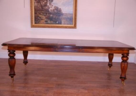 English-Victorian-Spiral-Leg-Mahogany-Dining-Table-Tables